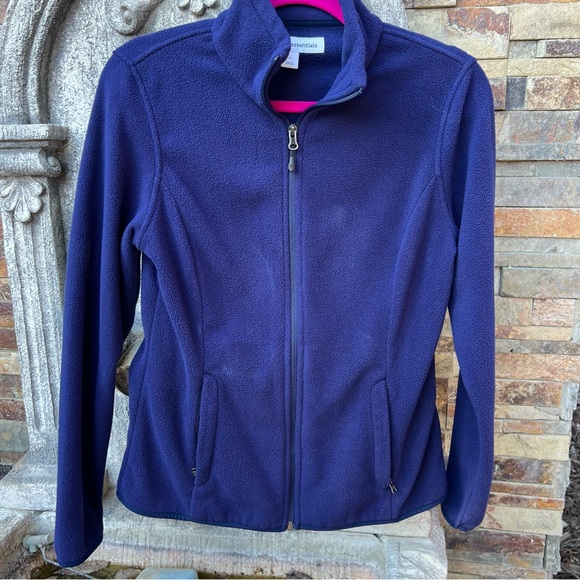 Navy Fleece Zip Small - Picture 1 of 4